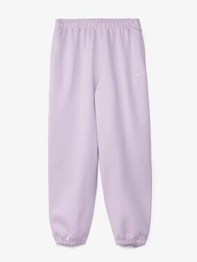 Nike Lab Mens Medium Solo Swoosh Men's Heavy Open Hem Fleece Pants Light Purple